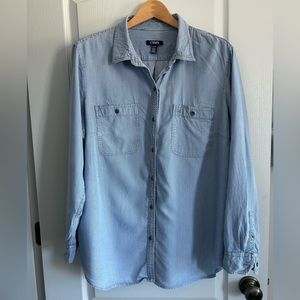 Chaps Women’s Striped Chambray Shirt